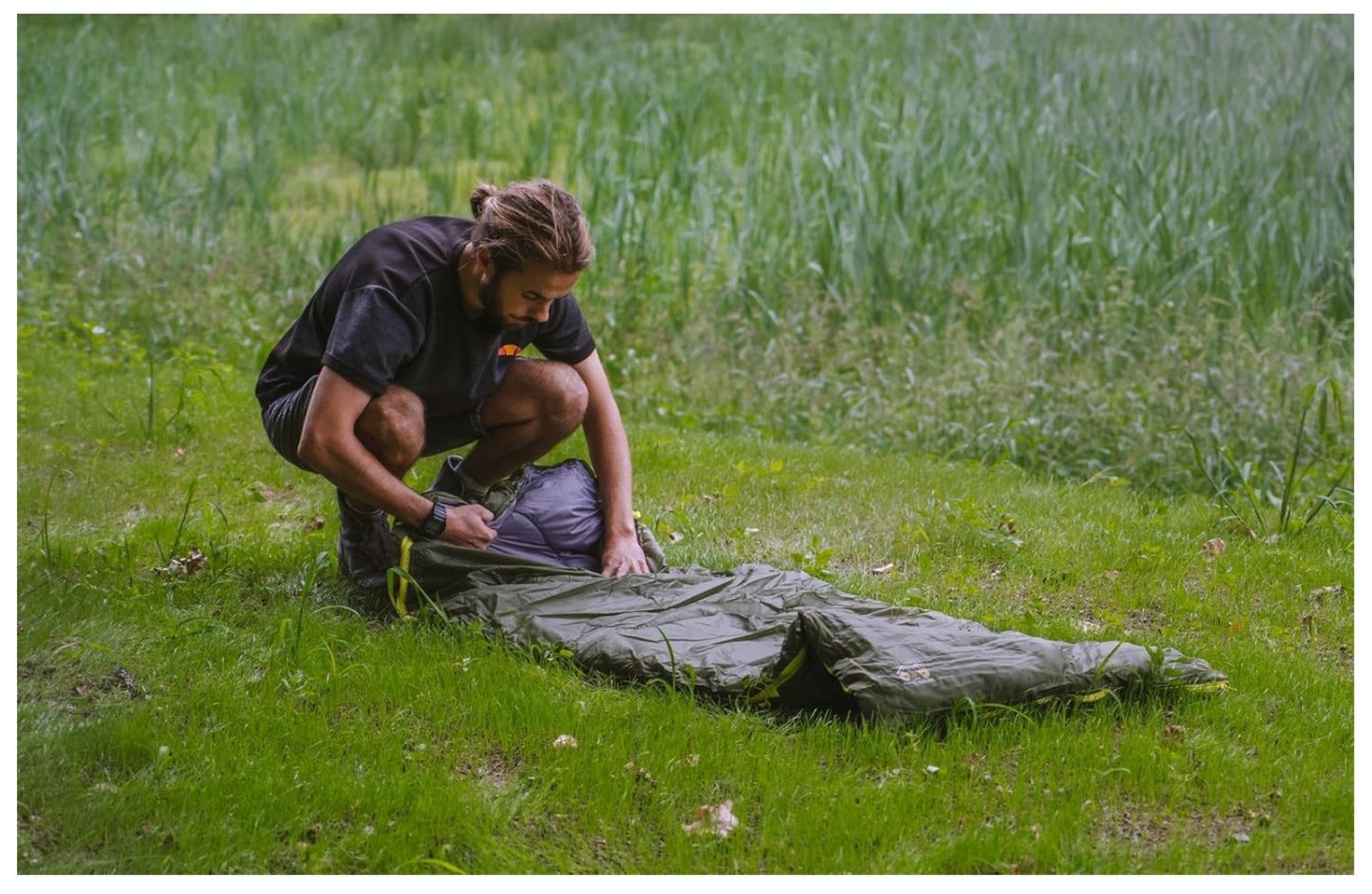 C.A.O – 6007B, Schlafsack Camping Outdoor, 3-Jahreszeiten, 210 x 75 cm, Blau