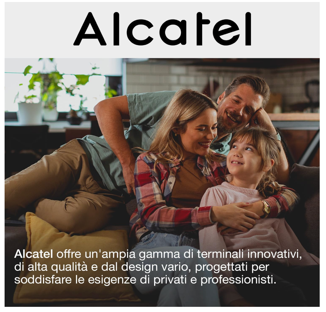 Alcatel – E160 DECT Telefon blau mit Anrufblocker, großes Display, Klingeltöne