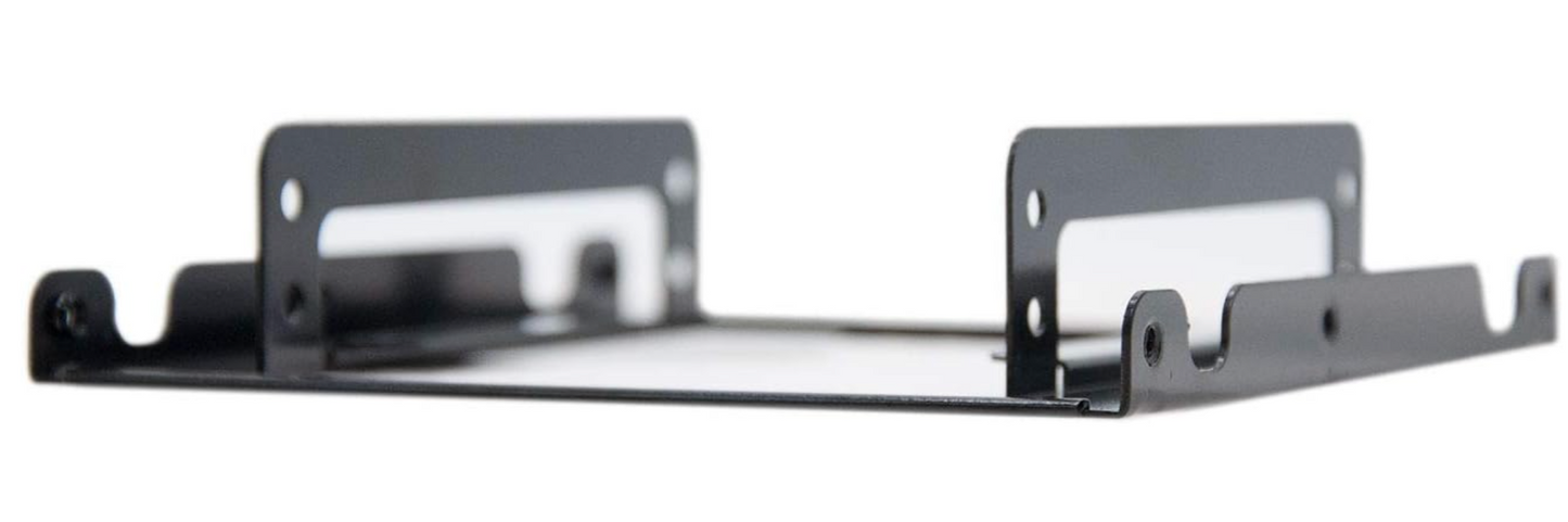 Nanocable – 10.99.0002 Adapter 3.5" für 2x 2.5" HDD SSD Metallrahmen Schwarz