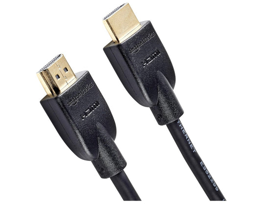 Amazon Basics HDMI Kabel 2.0 1,8m High Speed CL3 zertifiziert schwarz A Stecker