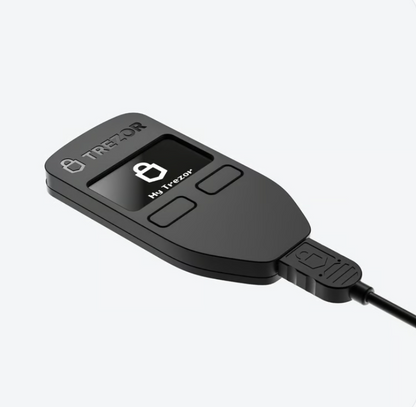 Trezor Model One Hardware Wallet Krypto Bitcoin Wallet Schwarz Sicherheit Coins