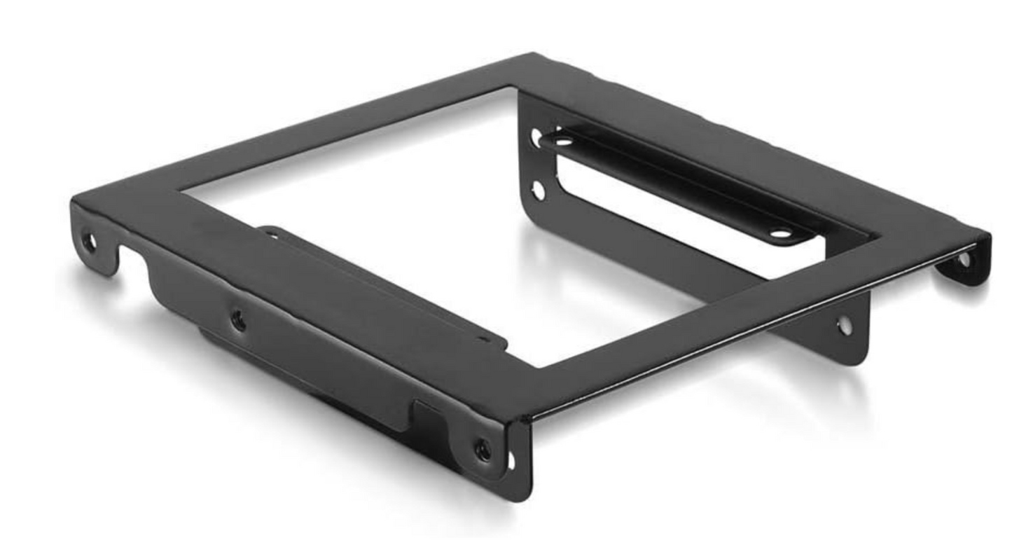 Nanocable – 10.99.0002 Adapter 3.5" für 2x 2.5" HDD SSD Metallrahmen Schwarz