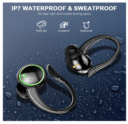 Bluetooth Kopfhörer In Ear Stereo HiFi Ohrhörer LED Display 4 Mics IP7 Wasserdic