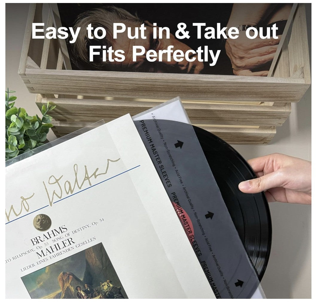 GPXIIZ Schallplatten Innenhüllen 7 Zoll, 50 Stück Hüllen für Singles LP 45 Giri
