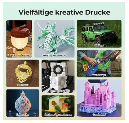 Soleyin Ultra PLA Filament 1,75 mm 1 kg Grün – ±0,02 mm – High-Speed 300 mm/s