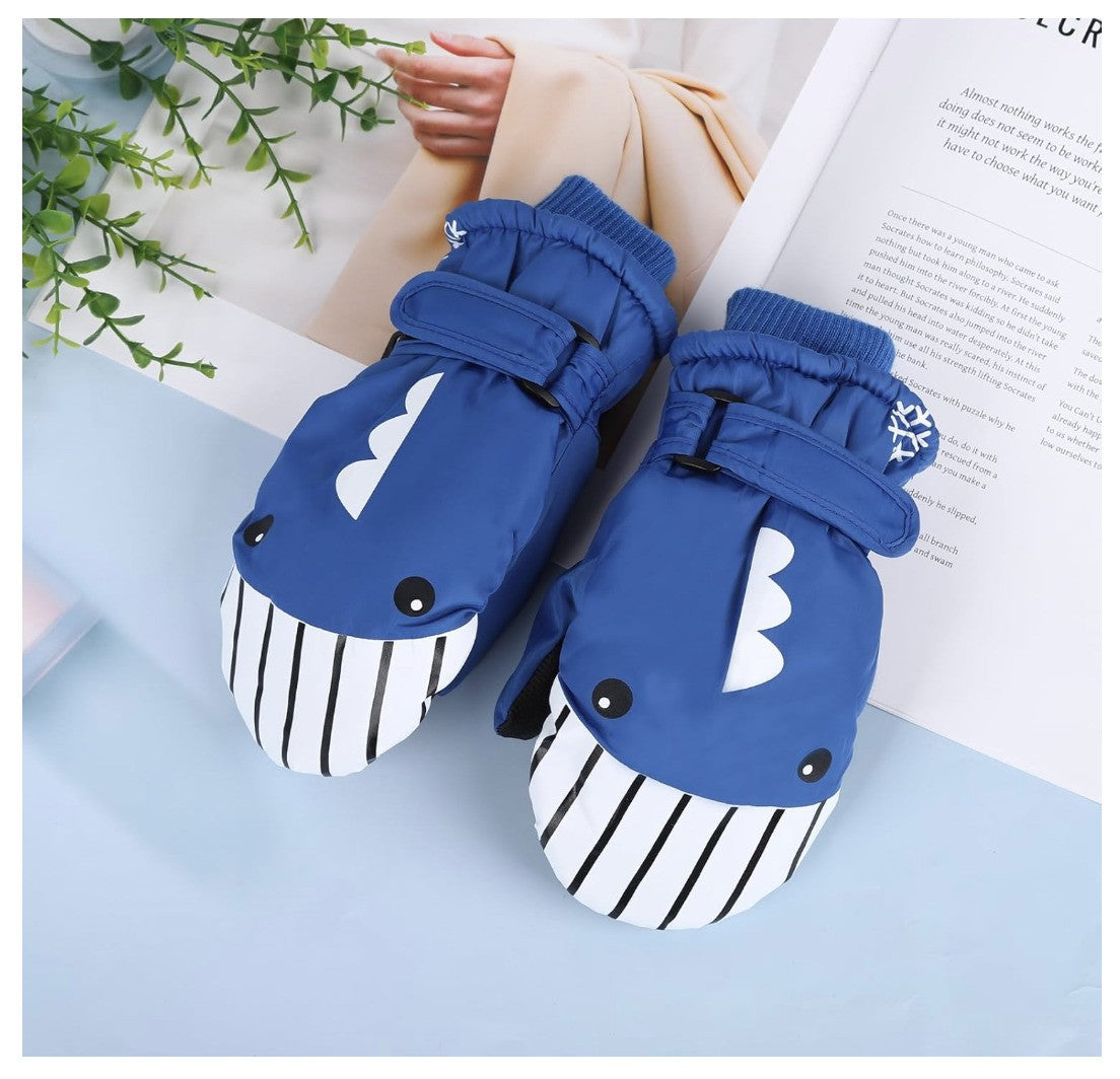 Wasserdichte Kinder Skihandschuhe – Blau – Winterhandschuhe für Jungen & Mädchen