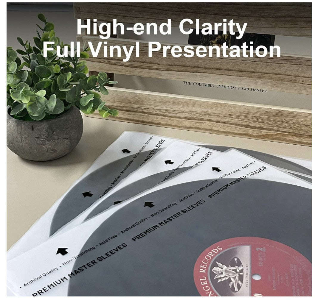 GPXIIZ Schallplatten Innenhüllen 7 Zoll, 50 Stück Hüllen für Singles LP 45 Giri