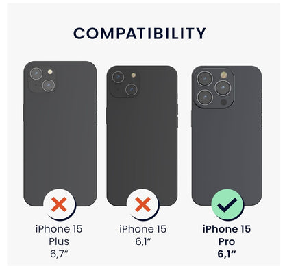 kwmobile – iPhone 15 Pro Hülle, stoßfestes Silikon Case, TPU, Rot, Backcover