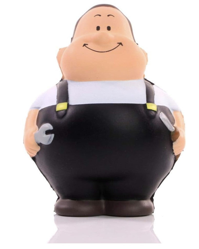 SQUEEZIES - Schrauber Bert Schwarz - Knautschfigur zum Stressabbau, Anti Stress
