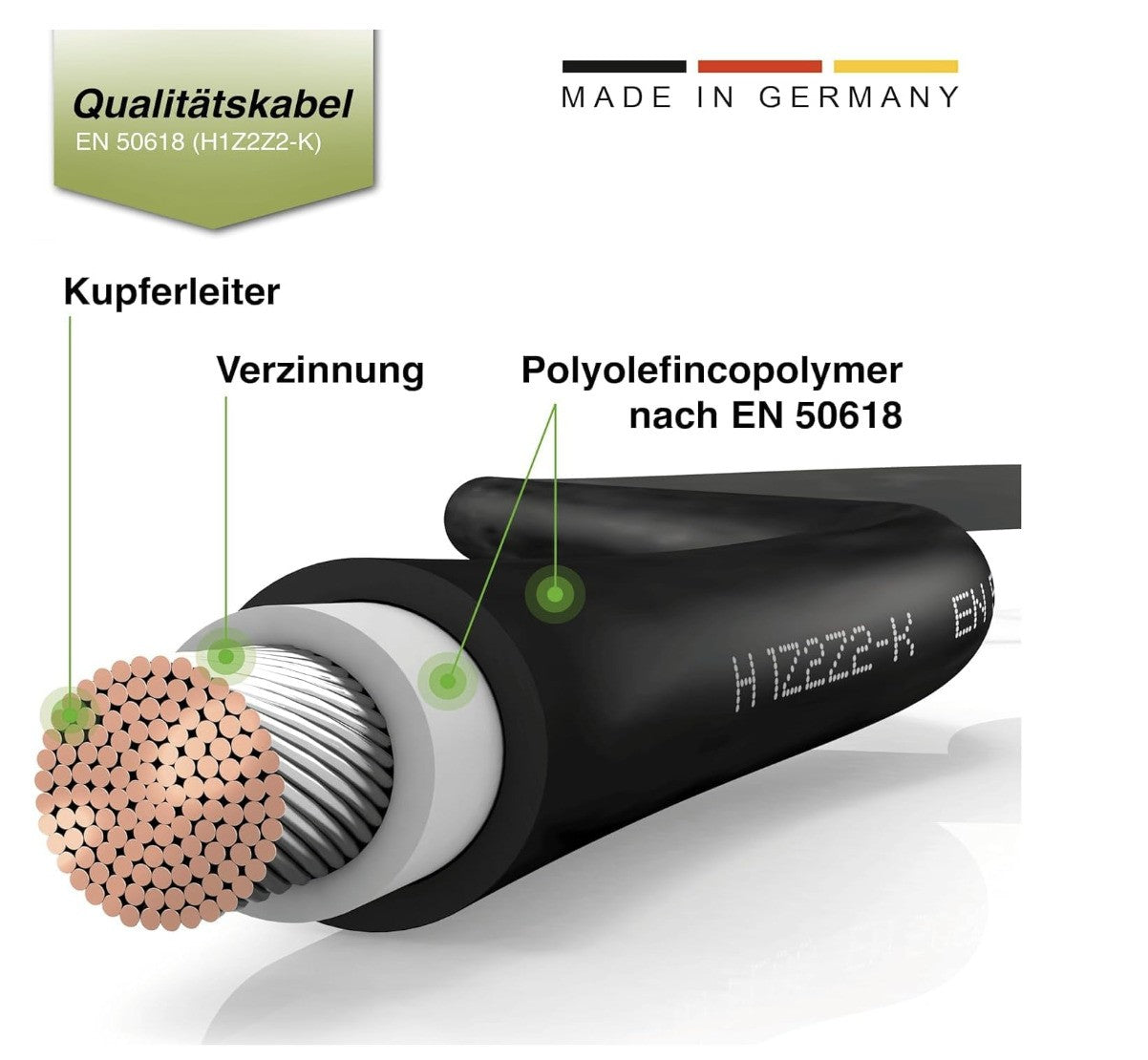 solartronics – Solarkabel 2x7m 4mm² MC4 kompatibel, Verlängerung, Rot/Schwarz