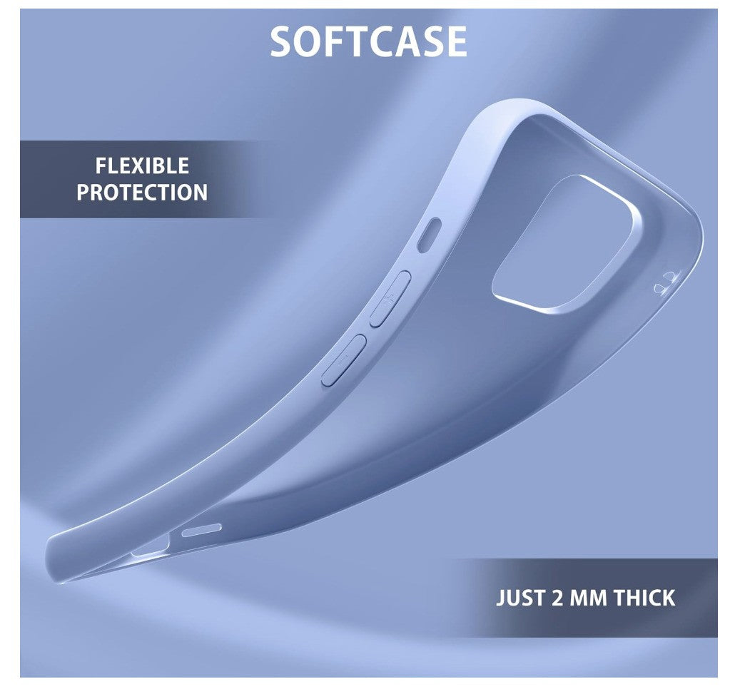 MyGadget – iPhone 12 | 12 Pro Hülle, Silikon Case, Anti-Schock, Blau, Slim TPU