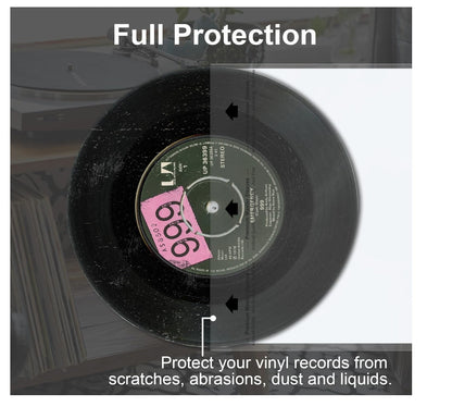 GPXIIZ Schallplatten Innenhüllen 7 Zoll, 50 Stück Hüllen für Singles LP 45 Giri
