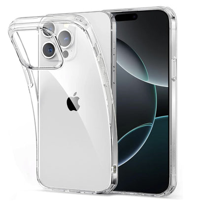 Oprimio – iPhone 16 Pro Max Hülle, klar, dünn, Softcase, Silikon, durchsichtig