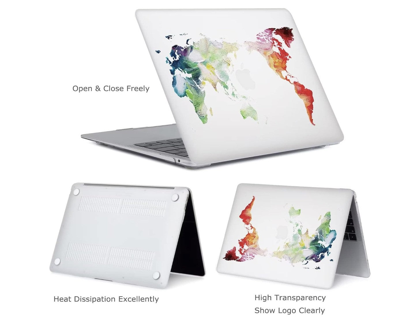 YOPAS MacBook Air 13 Zoll Hülle A2337 A2179 A1932 M1 Case Hartschale Cover