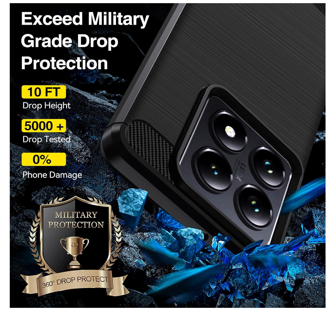 ivoler – Xiaomi 14T / 14T Pro Hülle mit Panzerfolie, stoßfest & kratzfest