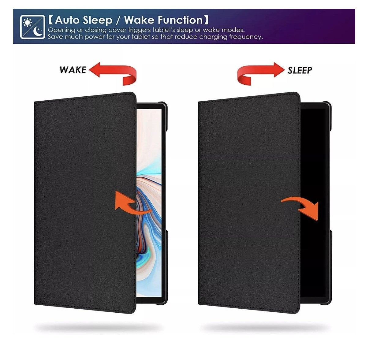World biz – Lenovo M10 3rd Gen Hülle 360° Leder Case Stand Auto Sleep Schwarz