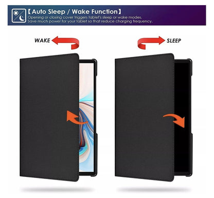 World biz – Lenovo M10 3rd Gen Hülle 360° Leder Case Stand Auto Sleep Schwarz