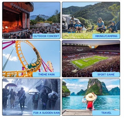 Vicloon – Regenmantel Kinder, 4er Pack Poncho Mädchen, wasserdicht, EVA, klar