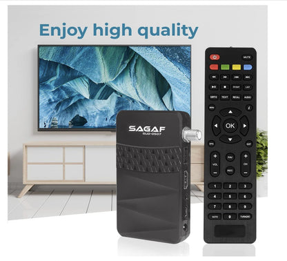 LEYF – SUD-0507 Mini Sat Receiver DVB-S2, Full HD 1080p,USB *OHNE FERNBEDIENUNG*