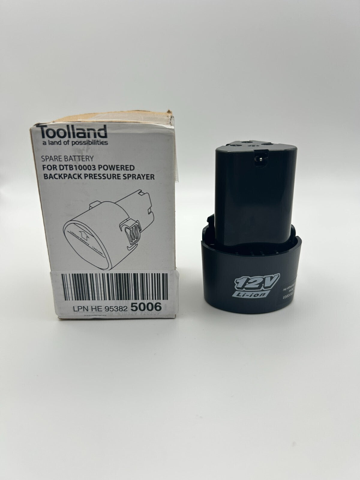 Toolland Lithium-Ionen-Akku 12V 2,5Ah für Rückensprühgerät DTB10003 Ersatzakku
