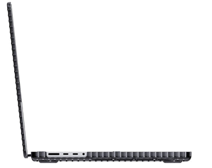 Tech21 Evo Wave Hülle für MacBook Pro 16 Zoll 2021/2023 – Hartschale Anthrazit