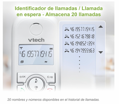 VTech CS1500 Telefon DECT, Festnetz, Senioren, Anruferkennung, Freisprechen