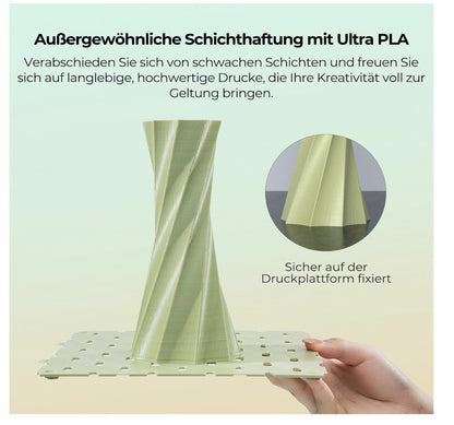 Soleyin Ultra PLA Filament 1,75 mm 1 kg Grün – ±0,02 mm – High-Speed 300 mm/s