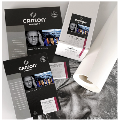 Canson– Infinity Photosatin RC A4 Fotopapier ,270gsm ,25 Blatt extra weiß satin
