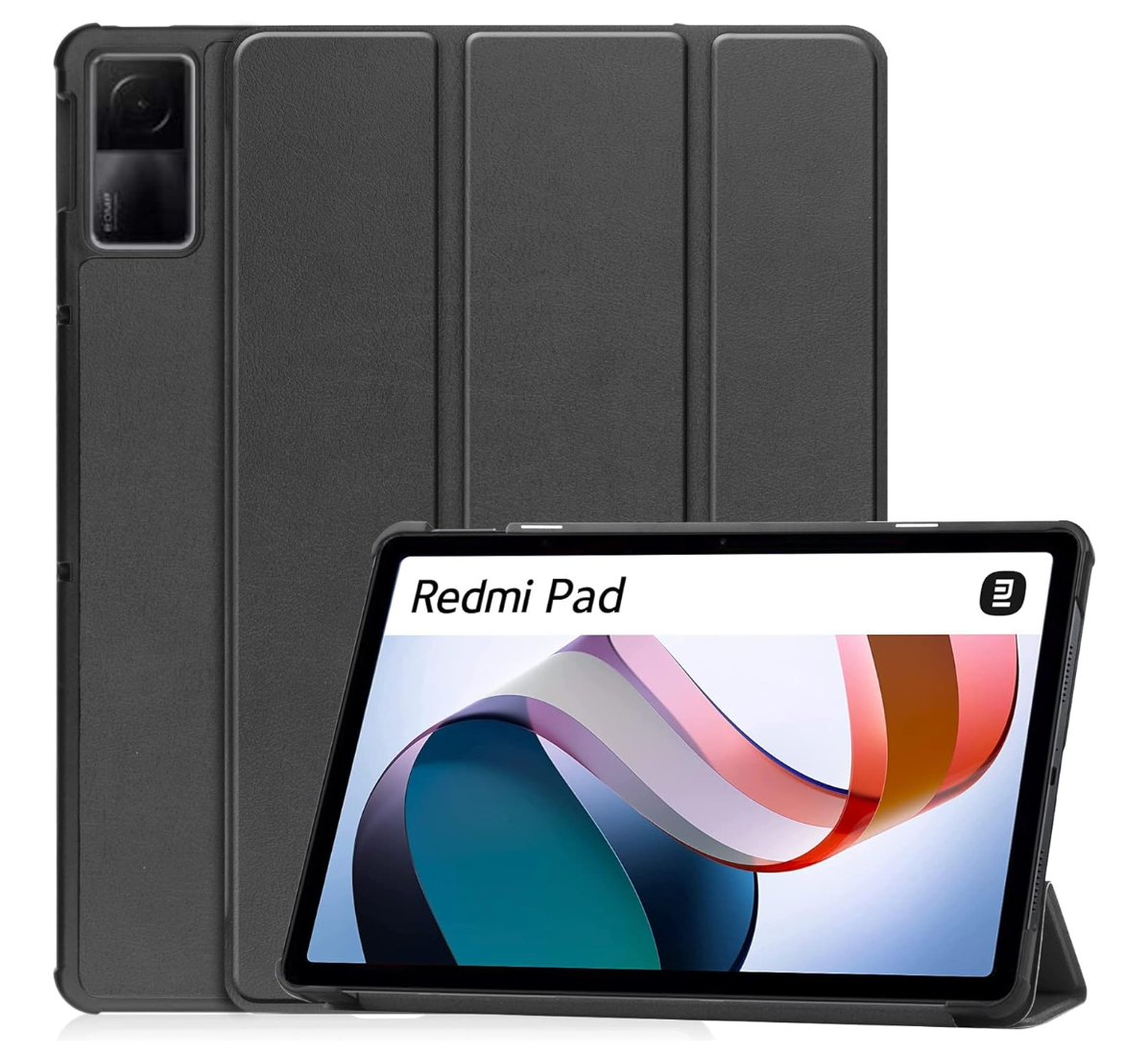 XunyLyee – Redmi Pad 10.61 Zoll Hülle Schwarz, Smart Case, Abdeckung, Stoßfest