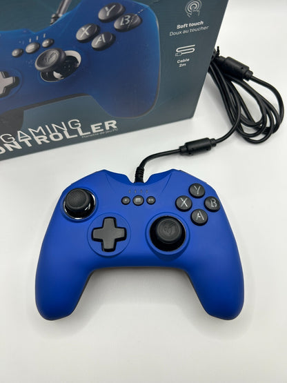 Nacon GC-100XF PC Controller – ergonomisch, USB kabelgebunden, blau