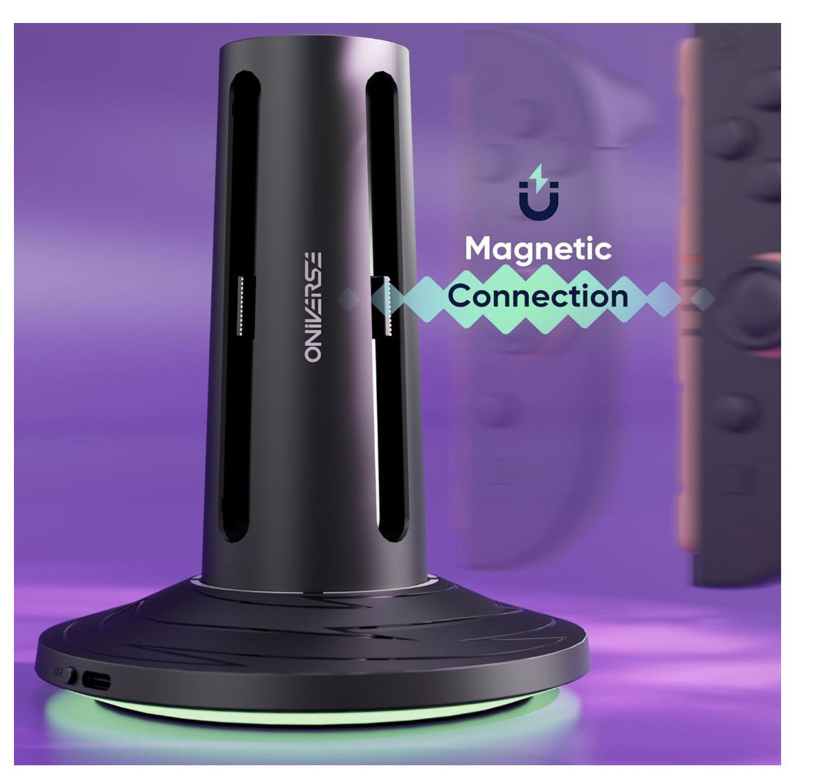 Oniverse – Chargeur Quadrant Switch 2 Joy-Con Ladestation USB-C LED 10 Modi