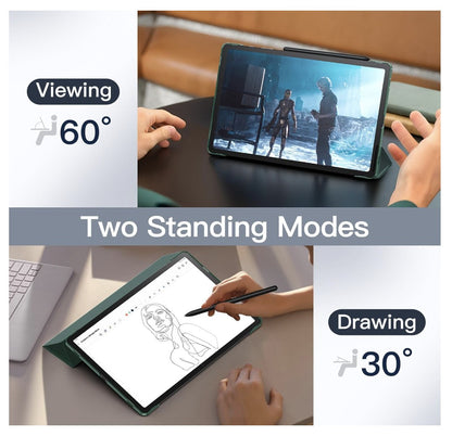 JETech – Tab S10+/S9+ Hülle, 12.4" Cover, S Pen Ladefunktion, Stand, Grün