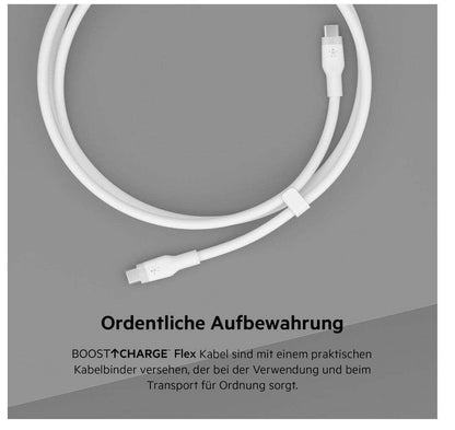 Belkin BoostCharge Flex 3 meter USB C PD Ladekabel für Smartphone etc. Type C