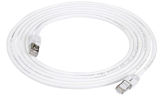 Amazon Basics – Cat7 Patchkabel 3m Weiß, RJ45 LAN Kabel Gigabit Ethernet Drucker