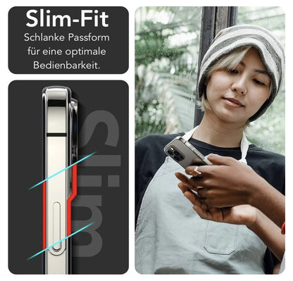 Oprimio – iPhone 16 Pro Max Hülle, klar, dünn, Softcase, Silikon, durchsichtig