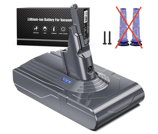 Morpilot – V8 Akku 6500mAh für Dyson V8 SV10, kompatibel V8 Mode *OHNE FILTER*