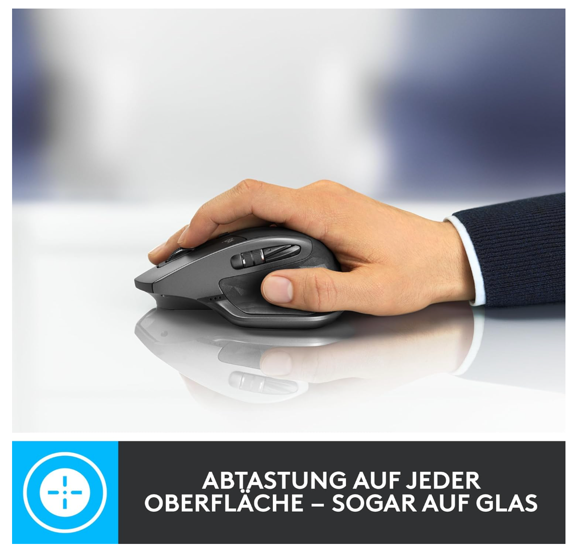 Logitech MX Master 2S Bluetooth Maus Kabellos Ergonomisch PC Mac Graphit