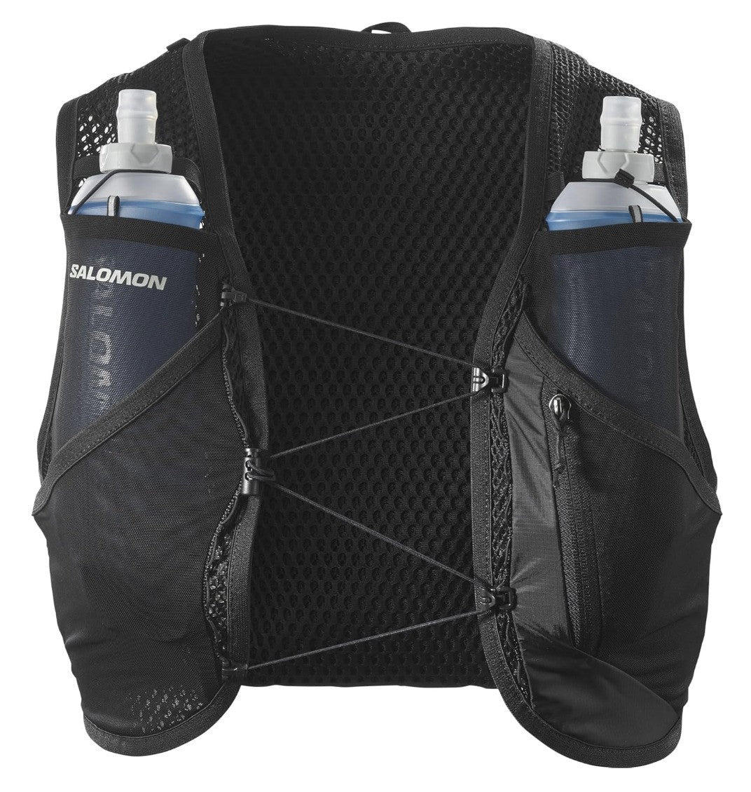 Salomon – Active Skin 8, Hydrationsweste Trailrunning Hiking MTB, XS, Schwarz
