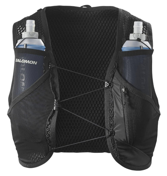 Salomon – Active Skin 8, Hydrationsweste Trailrunning Hiking MTB, XS, Schwarz