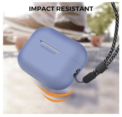 AHASTYLE – Hülle AirPods Pro 2, Silikon Case, LED sichtbar, Apple 2022, Lavendel