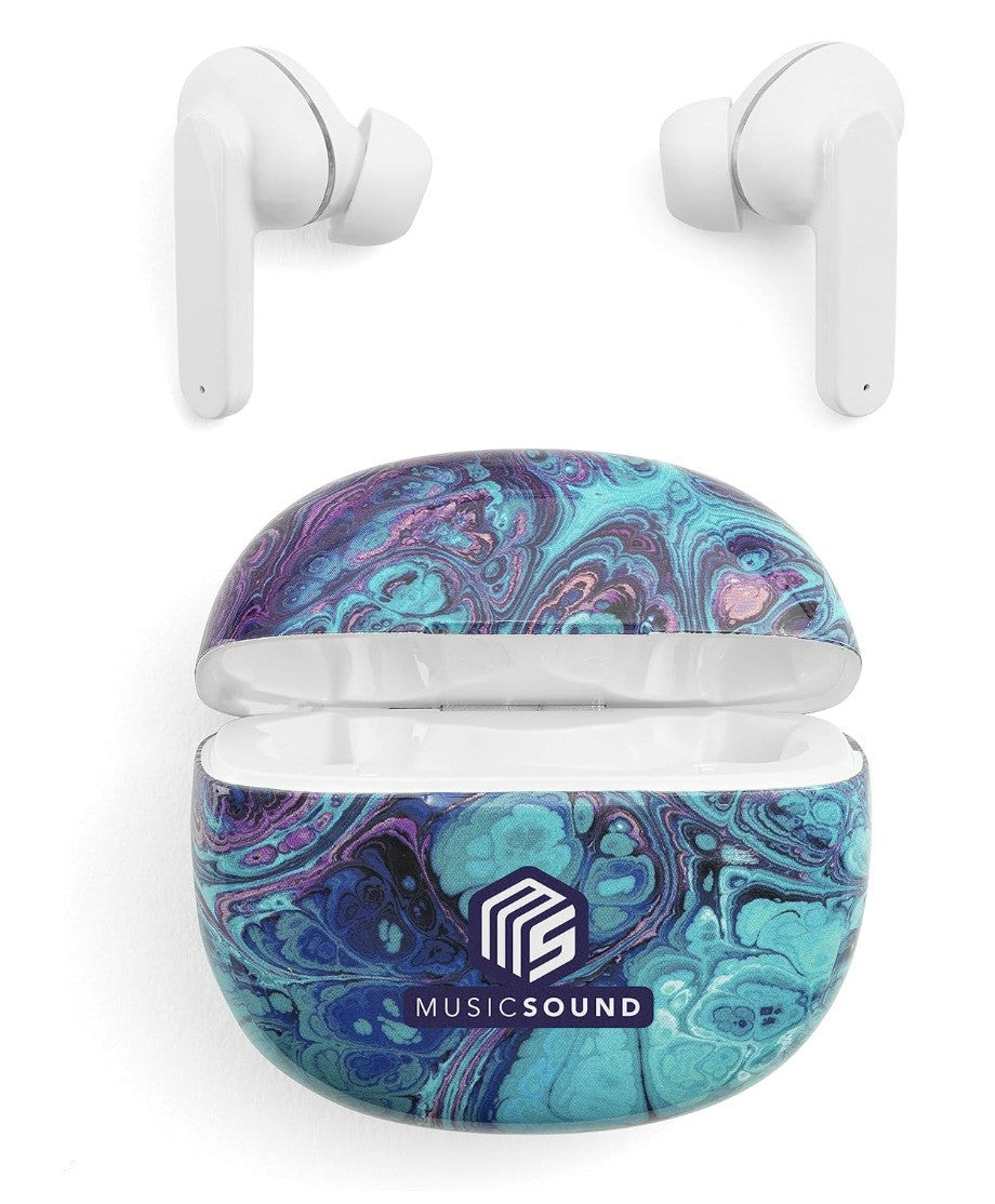 Music Sound – TWS in Ear Kopfhörer Bluetooth, kabellos, 25h Akku, "Fluido" Desig