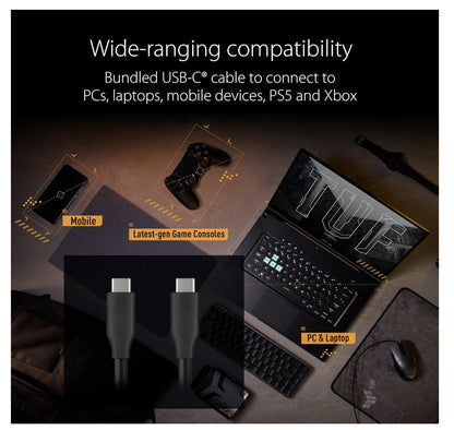 ASUS – TUF Gaming A1 SSD Gehäuse USB-C 3.2, M.2 NVMe SATA, IP68, stoßfest