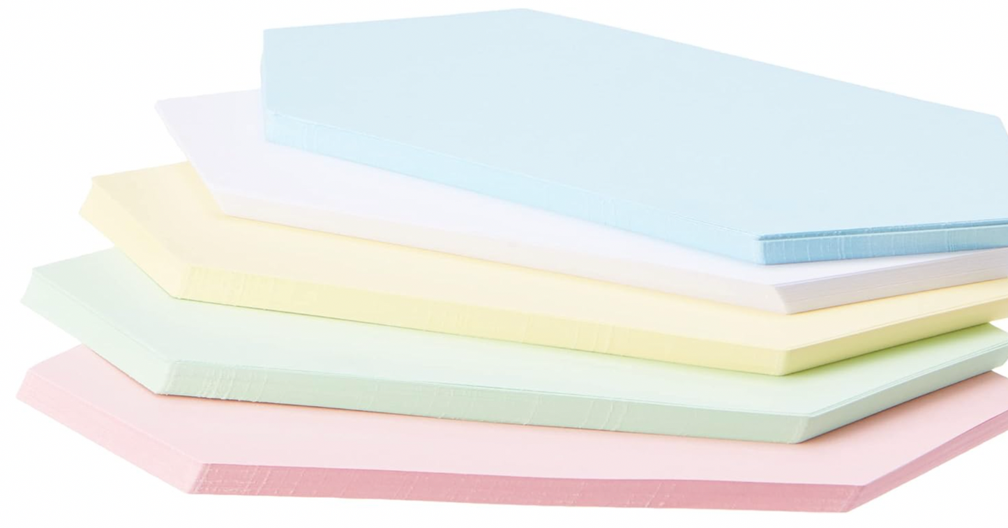 magnetoplan Moderationskarten Rhombus 200x95mm 500 Stück 5 Pastellfarben FSC