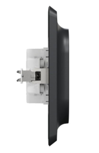 Schneider Electric – Unica Doppelsteckdose FR 2P+T Anthrazit Schraubbefestigung