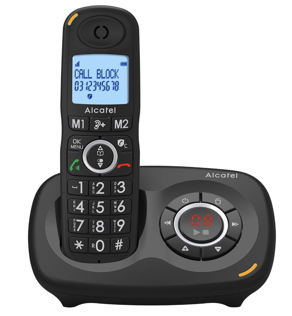 Alcatel – XL595 B Voice, Großtasten-Telefon, Anrufblocker, Seniorentelefon
