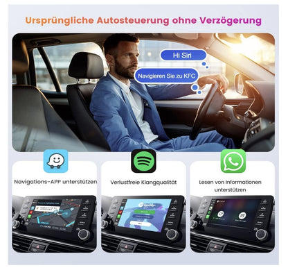 Carlinkit – 5.0 Wireless Adapter, CarPlay Android Auto, kabellos, 2-in-1 Modul