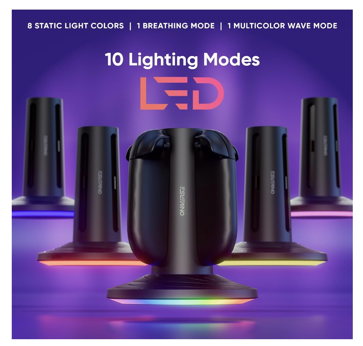 Oniverse – Chargeur Quadrant Switch 2 Joy-Con Ladestation USB-C LED 10 Modi