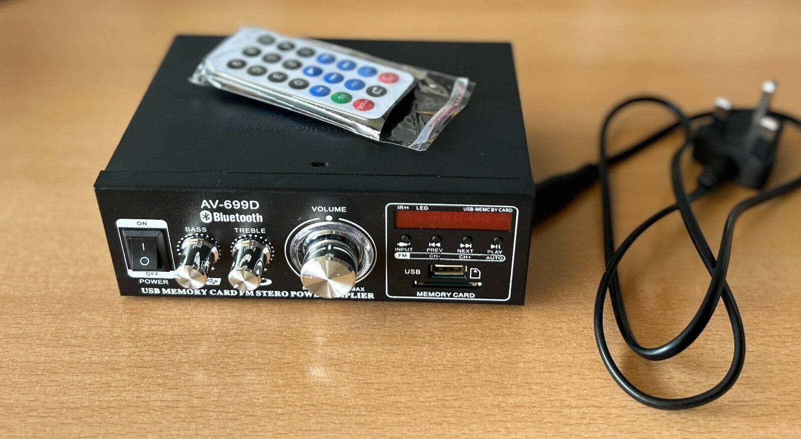 AV-699BT 400W 2CH Bluetooth Home HiFi Stereoverstärker Unterstützung