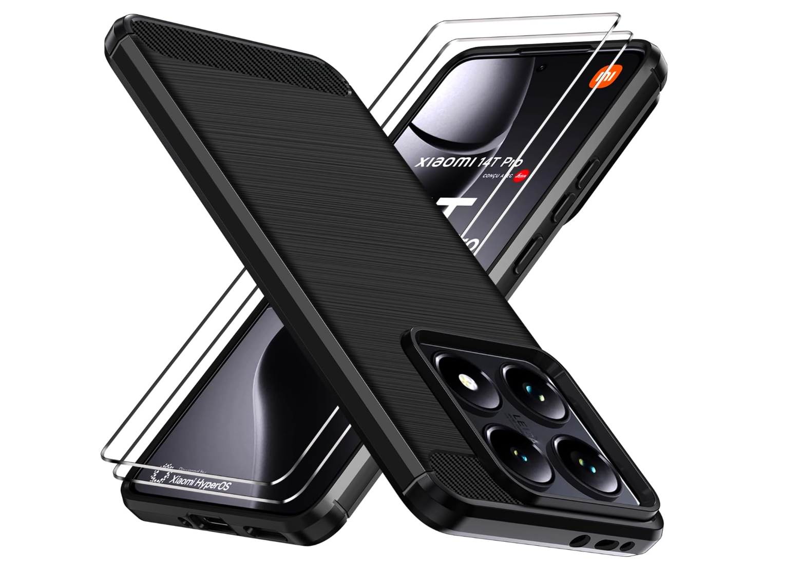 ivoler – Xiaomi 14T / 14T Pro Hülle mit Panzerfolie, stoßfest & kratzfest