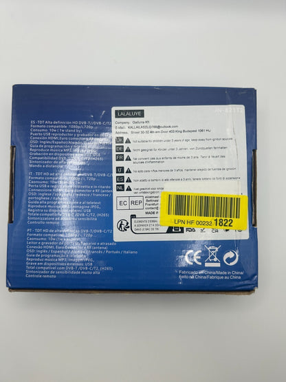 DVB-T – HD Decoder T2 H.265 HEVC Full HD 1080p HDMI USB SCART PVR Receiver TV